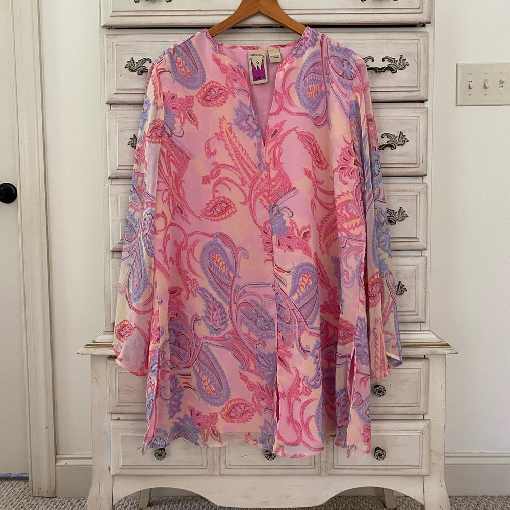Pink Paisley Dress